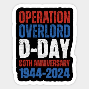 D-Day 80th Anniversary Normandy Sticker